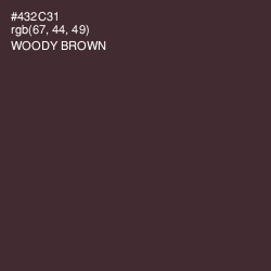 #432C31 - Woody Brown Color Image