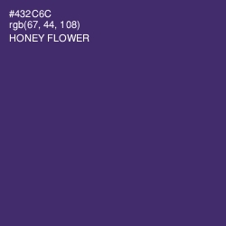 #432C6C - Honey Flower Color Image