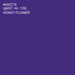 #432C7E - Honey Flower Color Image