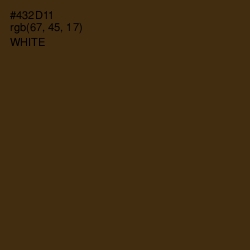 #432D11 - Brown Derby Color Image