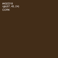 #432D18 - Cork Color Image