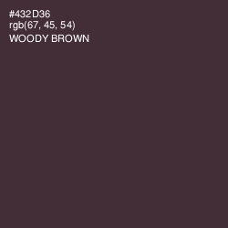 #432D36 - Woody Brown Color Image