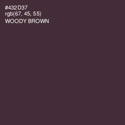 #432D37 - Woody Brown Color Image