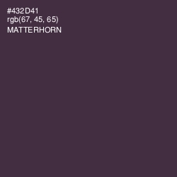 #432D41 - Matterhorn Color Image