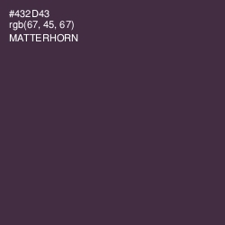 #432D43 - Matterhorn Color Image