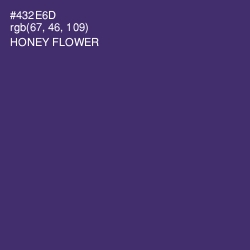 #432E6D - Honey Flower Color Image