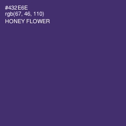 #432E6E - Honey Flower Color Image