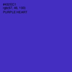 #432EC1 - Purple Heart Color Image