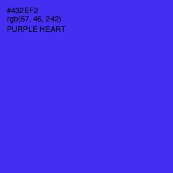 #432EF2 - Purple Heart Color Image