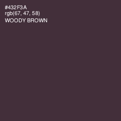 #432F3A - Woody Brown Color Image