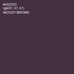 #432F3D - Woody Brown Color Image