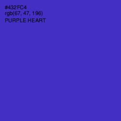 #432FC4 - Purple Heart Color Image