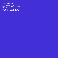 #432FD8 - Purple Heart Color Image