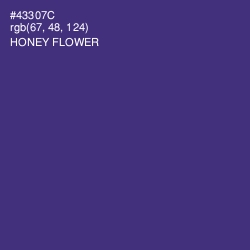 #43307C - Honey Flower Color Image
