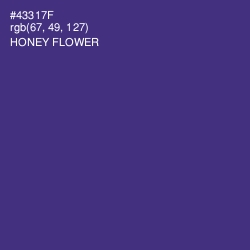 #43317F - Honey Flower Color Image