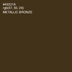 #43321A - Metallic Bronze Color Image