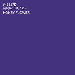 #43327D - Honey Flower Color Image
