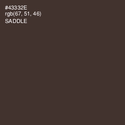 #43332E - Saddle Color Image