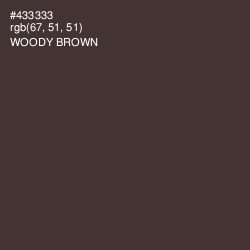 #433333 - Woody Brown Color Image