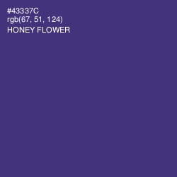 #43337C - Honey Flower Color Image