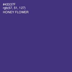 #43337F - Honey Flower Color Image