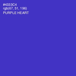 #4333C4 - Purple Heart Color Image
