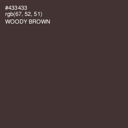 #433433 - Woody Brown Color Image