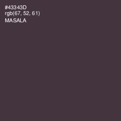 #43343D - Masala Color Image