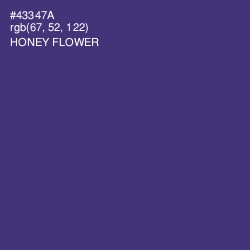 #43347A - Honey Flower Color Image