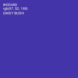 #4334A9 - Daisy Bush Color Image