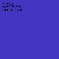 #4334C2 - Purple Heart Color Image