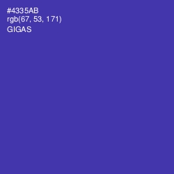 #4335AB - Gigas Color Image