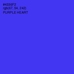 #4336F2 - Purple Heart Color Image