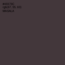 #43373C - Masala Color Image