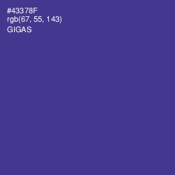 #43378F - Gigas Color Image
