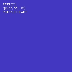 #4337C1 - Purple Heart Color Image