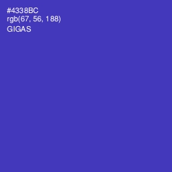 #4338BC - Gigas Color Image