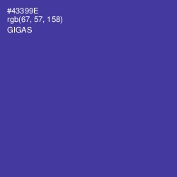 #43399E - Gigas Color Image