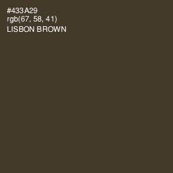 #433A29 - Lisbon Brown Color Image