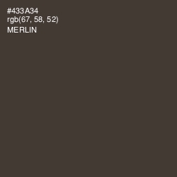 #433A34 - Merlin Color Image