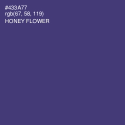 #433A77 - Honey Flower Color Image