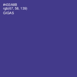 #433A8B - Gigas Color Image