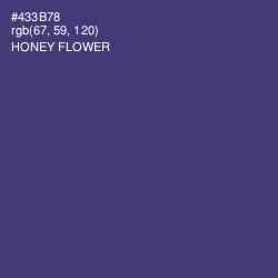 #433B78 - Honey Flower Color Image