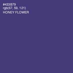 #433B79 - Honey Flower Color Image