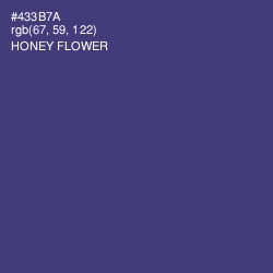 #433B7A - Honey Flower Color Image