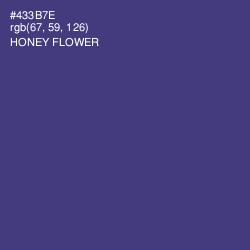 #433B7E - Honey Flower Color Image