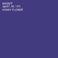 #433B7F - Honey Flower Color Image