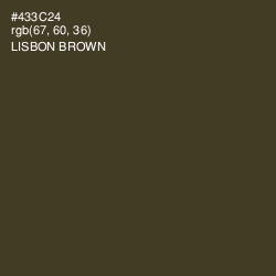 #433C24 - Lisbon Brown Color Image