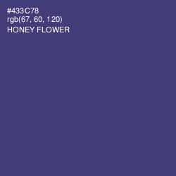 #433C78 - Honey Flower Color Image