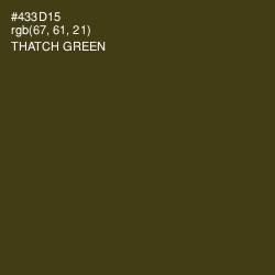 #433D15 - Thatch Green Color Image